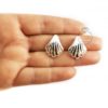 Aros Clip Click Ostra Plata Fina 925 Mujer Earcuff - Imagen 4