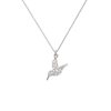 Colgante Colibri Dije Con Cadena Plata Fina 925 Mujer