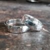 Argollas Matri Planas Rusticas Plata Ley 980 Reims - Imagen 3