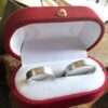 Argollas de Matri Oro Blanco 18 Kilates Planas Neuquen