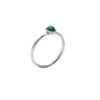 Anillo Con Piedra Natural Plata Ley 980 Solitario Rustico