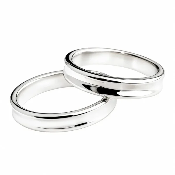 Argollas Matri Curva Diseño Plata Ley 980 Cleon