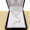 Rosario Hombre 60 cm Plata Fina 950 Religioso - Imagen 2