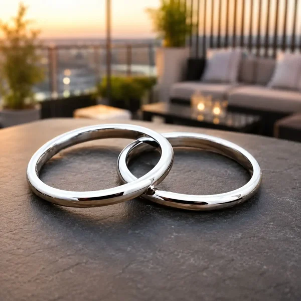Argollas Matri Inglesas Plata Ley 980 Dijon