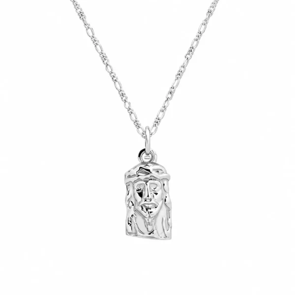 Colgante Cara Jesus Cristo Plata 925 Fina Religioso Unisex