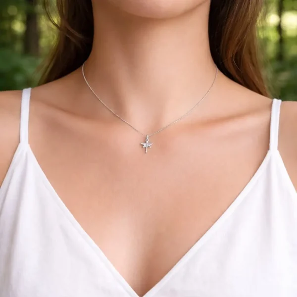 Dije Colgante Libelula + Cadenita Plata Fina 925 Collar