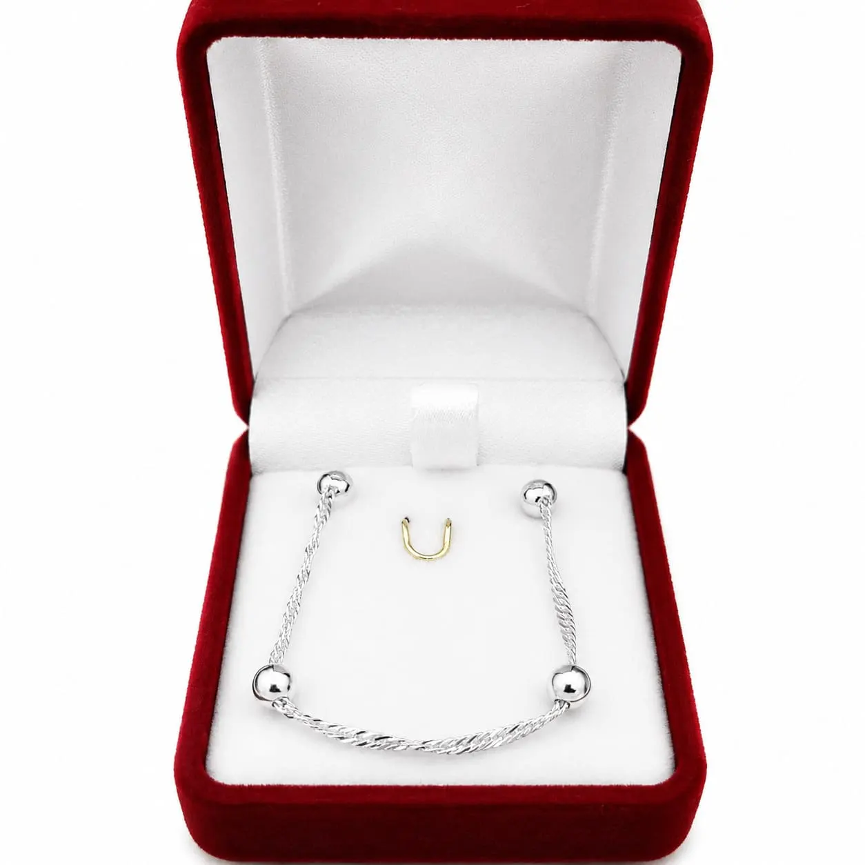 Collar Bolita 50cm Plata 925 Pelotita Cadena Singapur Mujer - Imagen 3
