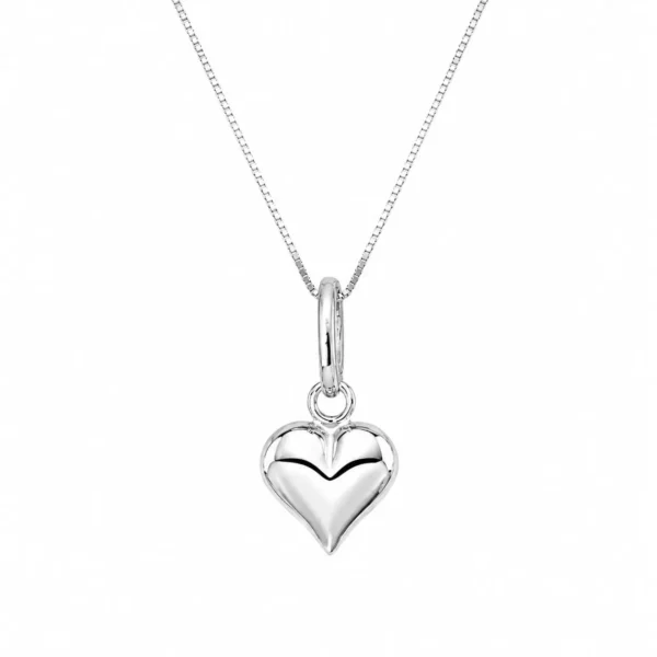 Collar Corazon Chico Plata Fina 925 Amor