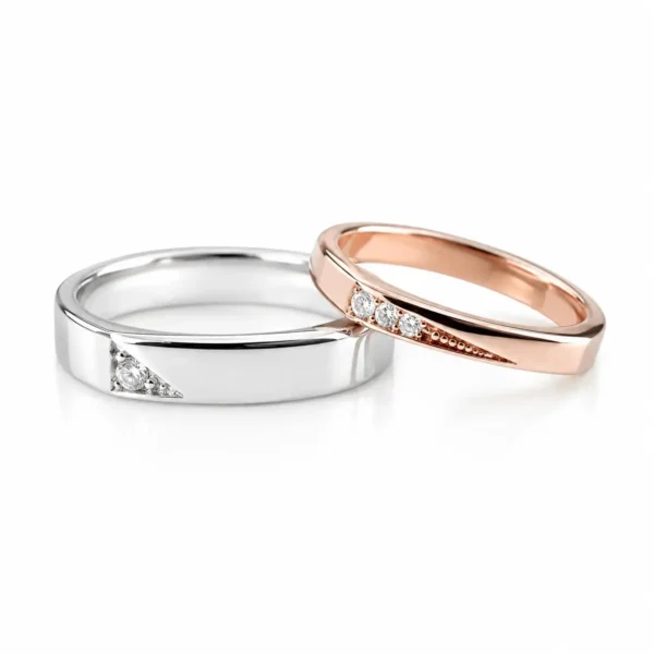 Argollas Matri Bicolor Piedras Oro 18k Plata Fina Burgos