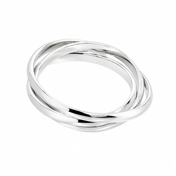 Anillo Triple Trinity Plata Fina 925 Unisex
