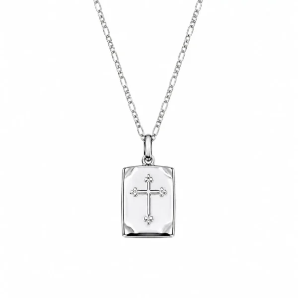 Collar Relicario Libro Religioso Plata 925 Unisex