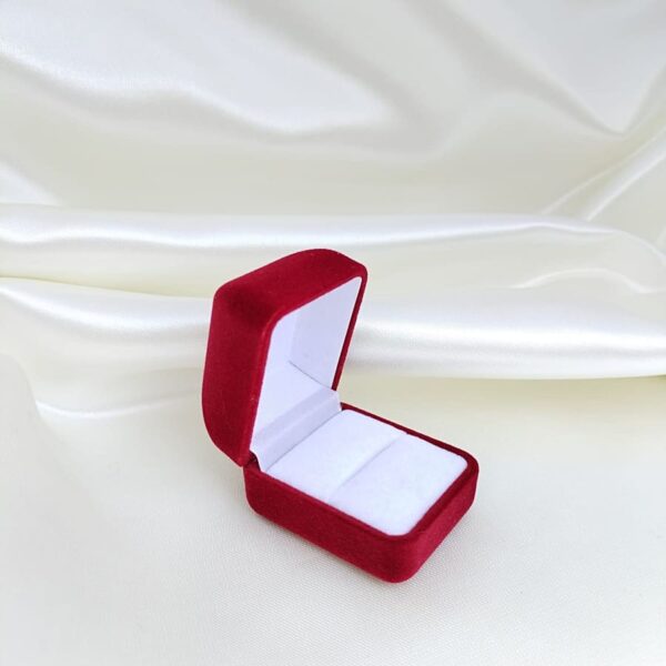 Caja De Terciopelo Para Anillos Aros Joyas
