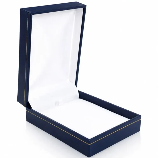 Caja Estuche Azul Para Joyas Medianas