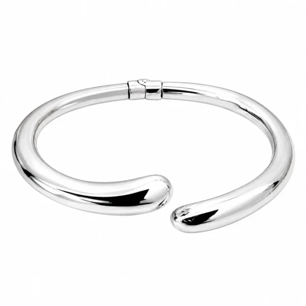 Pulsera Esclava Brazalete Mujer Ajustable Plata Fina 925