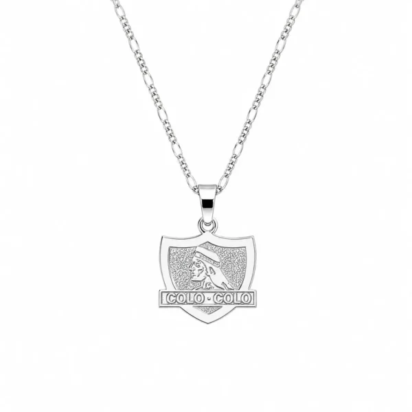 Colgante Colo Colo Mas Cadenita Plata Fina 925 Hombre