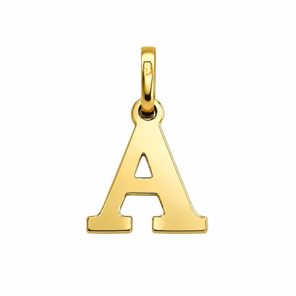 Colgante Dije Letra Inicial Oro 18k Garantizado Unisex