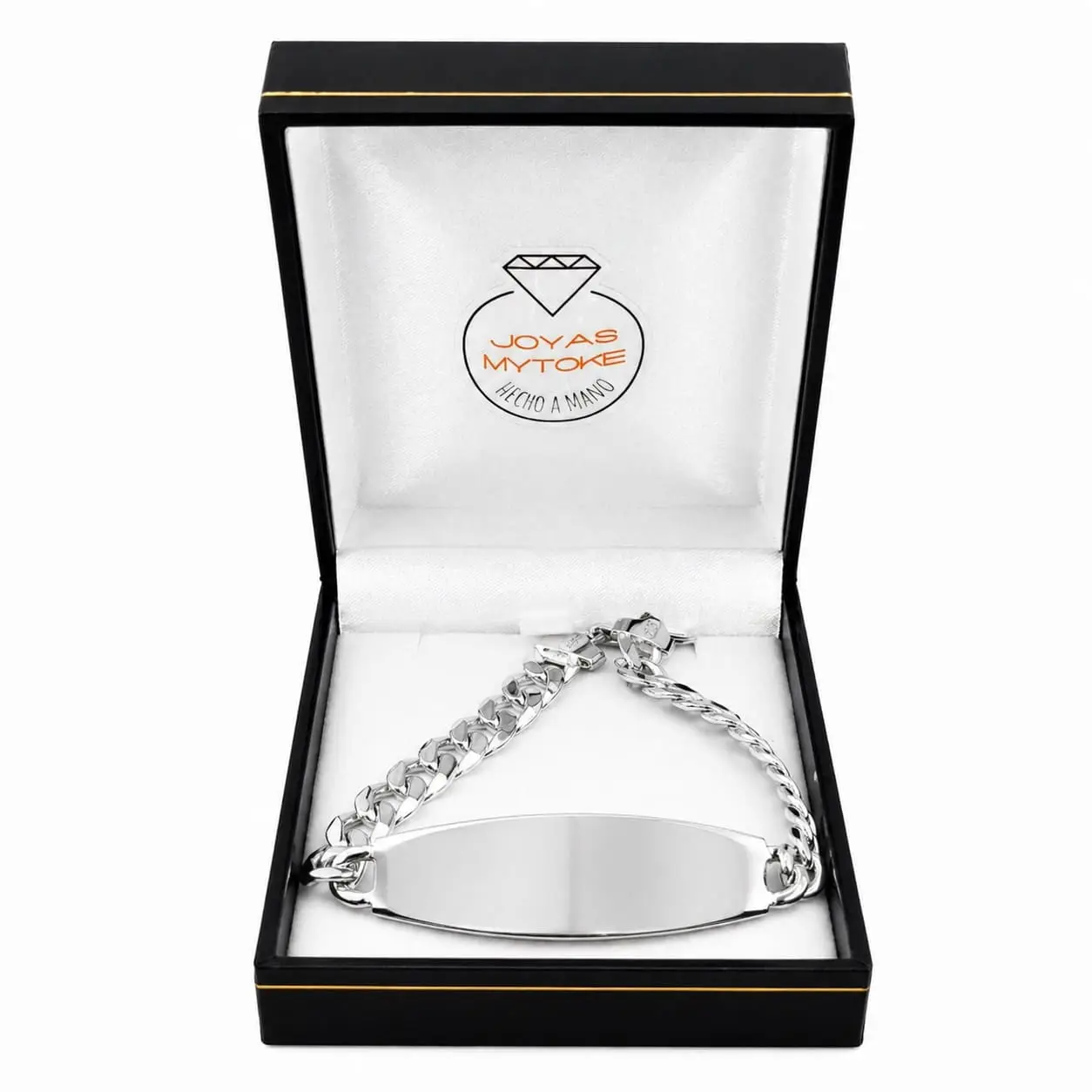 Pulsera Grumet Piocha Brazalete Gruesa Plata Fina 925 Hombre - Imagen 3