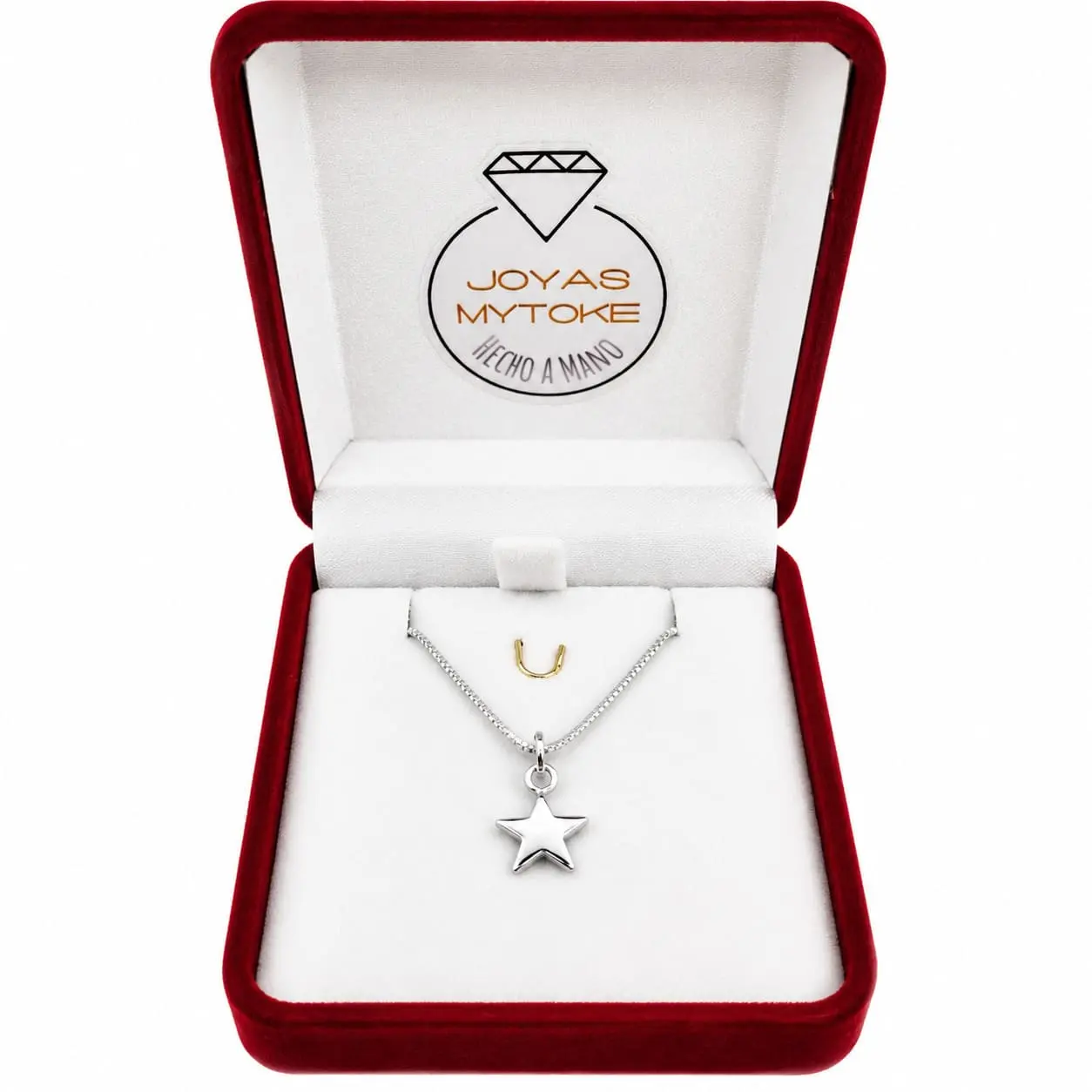 Colgante Dije Estrella + Cadena Plata Fina 925 Mujer Femenin - Imagen 3