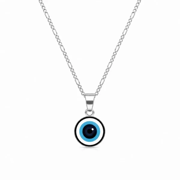 Collar Ojo Turco Plata Fina 925 Amuleto Proteccion