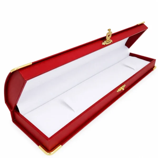Estuche De Lujo Cuero Rojo Para Pulseras